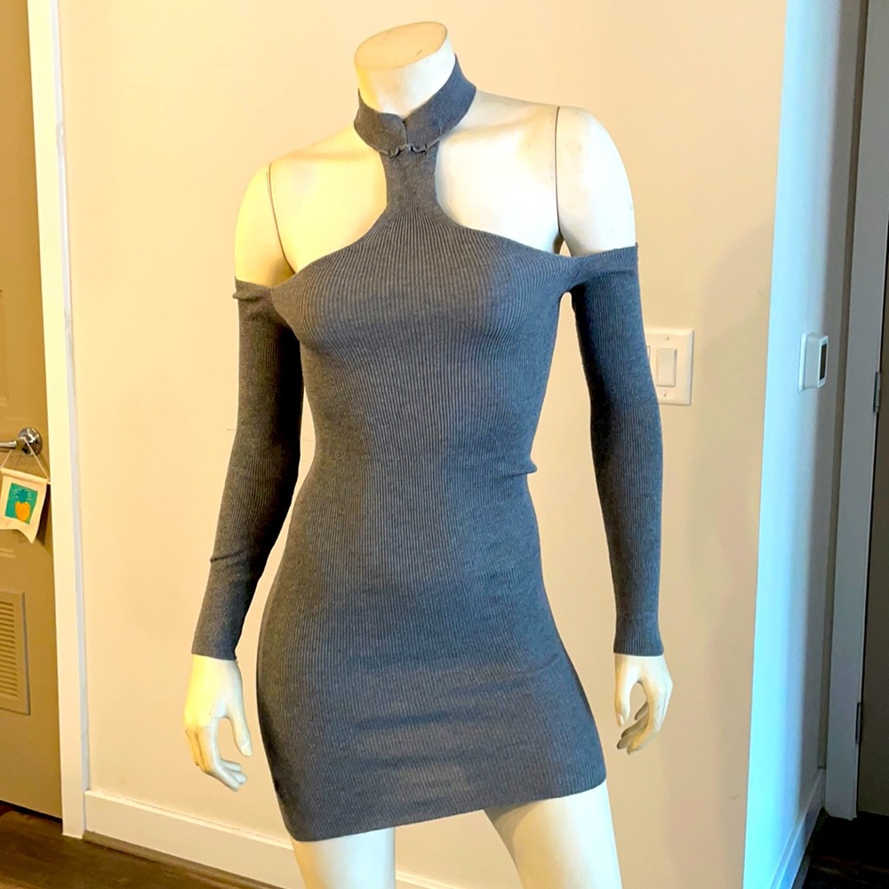 Super cute gray mini dress